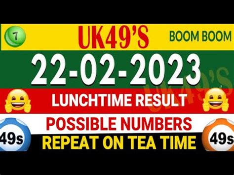 old lunchtime 2023|49s Lunchtime Results on Sunday, 22 October 2023 (22/10/2023).